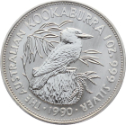 Australien 5 Dollar 1990 Kookaburra - 1 Unze Feinsilber
